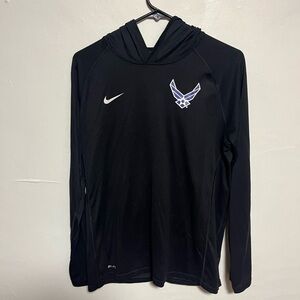 Nike Black Long Sleeve Sweatshirt with Air Force Logo